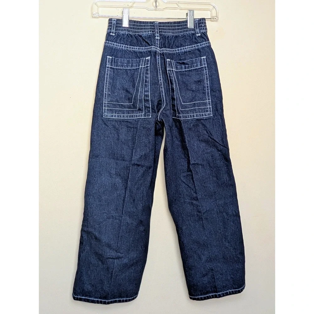 Vintage Joey Fresco 90s Wide‎ Leg Skateboarding Cargo Denim Jeans Youth Size 8